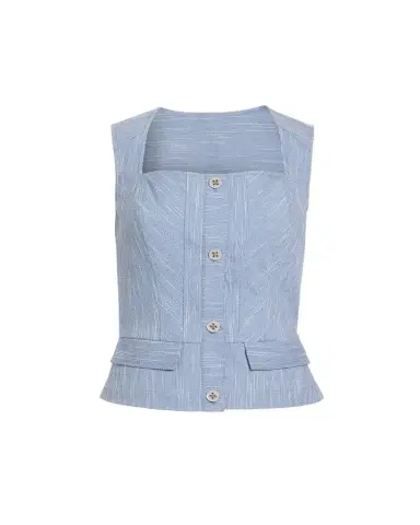 Ramy Brook Suki Textured Button-Front Top | Thumbnail 1