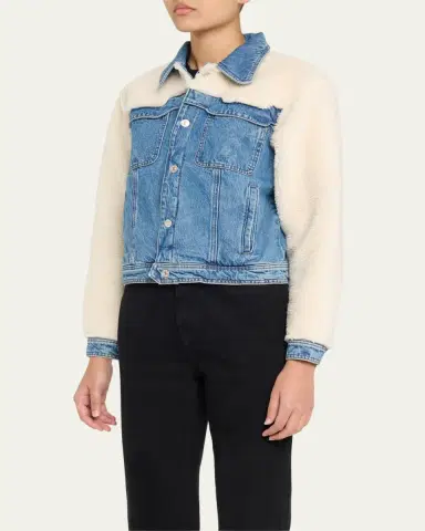 MOTHER The Backbend Combo Denim Jacket | Thumbnail 4 MOTHER The Backbend Combo Denim Jacket | Thumbnail 4
