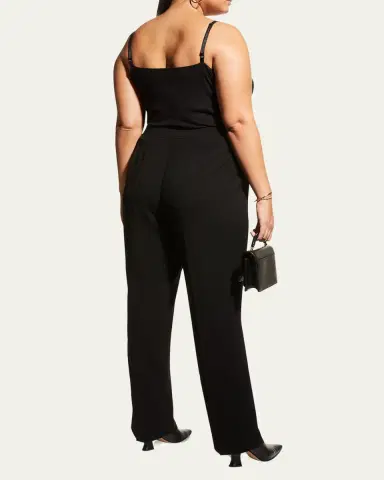 Lafayette 148 New York Plus Size Barrow Straight-Leg Crepe Pants | Thumbnail 3 Lafayette 148 New York Plus Size Barrow Straight-Leg Crepe Pants | Thumbnail 3