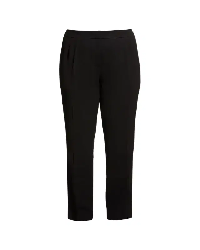 Plus Size Barrow Straight-Leg Crepe Pants