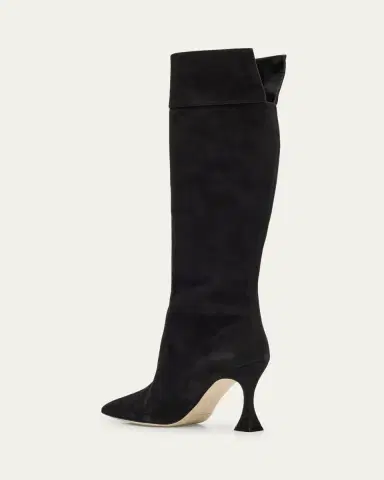 Manolo Blahnik Miralonepla Suede Knee Boots | Thumbnail 2