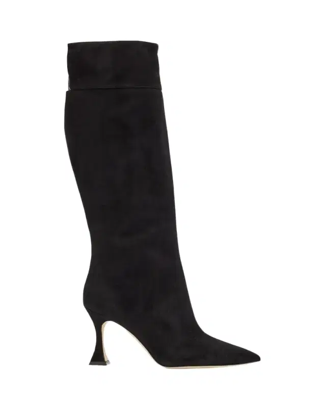 Manolo Blahnik Miralonepla Suede Knee Boots