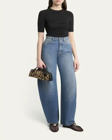 Alaïa Le Teckel Clutch Bag in Leopard Calf Hair | Thumbnail 5 Alaïa Le Teckel Clutch Bag in Leopard Calf Hair | Thumbnail 5