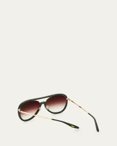 Barton Perreira Fossett Aviator Sunglasses | Thumbnail 4