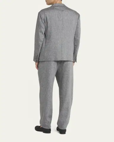 Giorgio Armani Men's One Shot Linen-Wool Sport Coat | Thumbnail 3