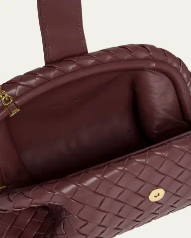 Bottega Veneta Teen Lauren 1980 Bag with Chain | Thumbnail 4 Bottega Veneta Teen Lauren 1980 Bag with Chain | Thumbnail 4