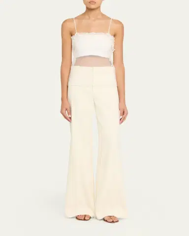 Chloé Fitted Lace Embroidered Tank Top | Thumbnail 2