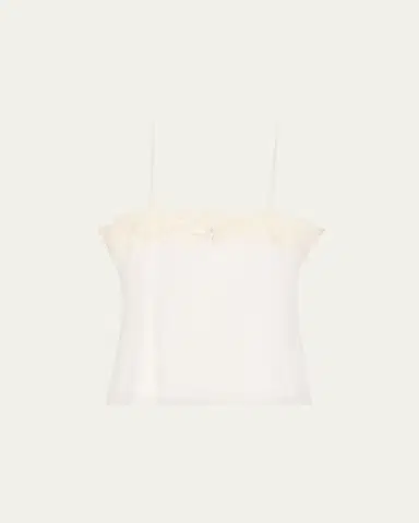 Chloé Fitted Lace Embroidered Tank Top | Thumbnail 1