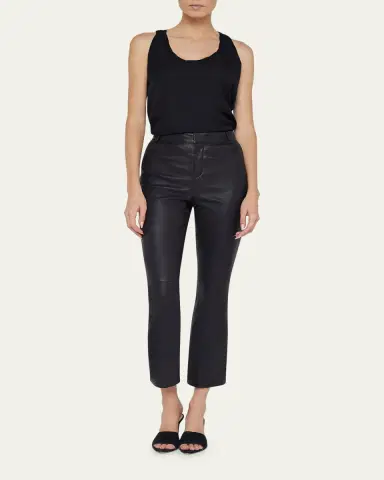 L'Agence Ketra Baby Bootcut Leather Trousers | Thumbnail 2 L'Agence Ketra Baby Bootcut Leather Trousers | Thumbnail 2