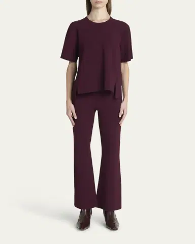 Stella McCartney Short-Sleeve Compact Knit Top | Thumbnail 2