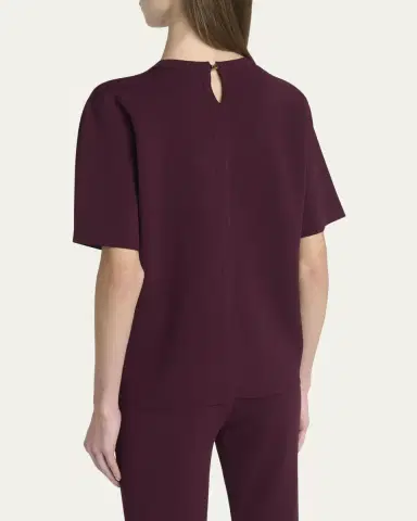 Stella McCartney Short-Sleeve Compact Knit Top | Thumbnail 3