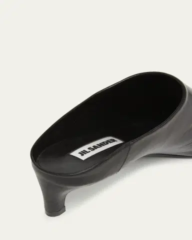 Jil Sander Leather Kitten Mule Pumps | Thumbnail 3