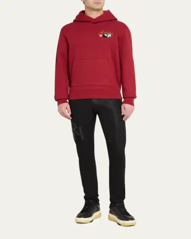 AMIRI Men's Staggered Logo Waxed Skinny Jeans | Thumbnail 2