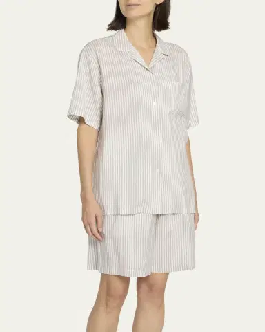 THE ROW Jorge Striped Silk Camp Shirt | Thumbnail 4