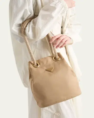 Prada Mariner Re Nylon Small Bucket Bag | Thumbnail 5