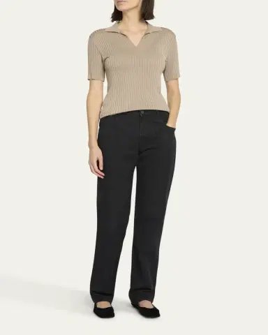 The Row Kaiomi Ribbed Short-Sleeve Top | Thumbnail 2