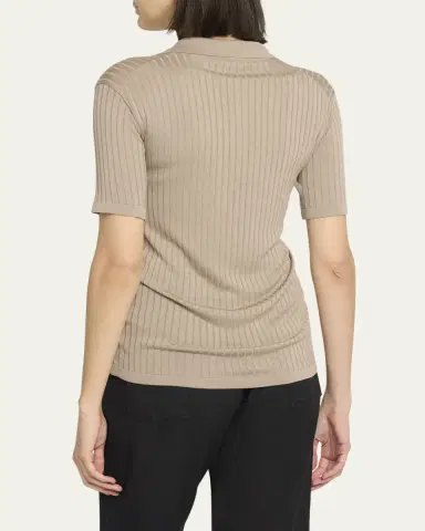 The Row Kaiomi Ribbed Short-Sleeve Top | Thumbnail 3