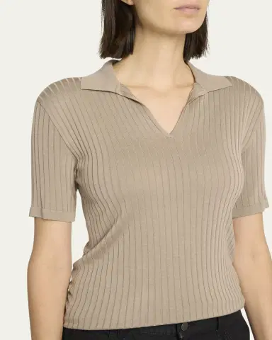 The Row Kaiomi Ribbed Short-Sleeve Top | Thumbnail 5