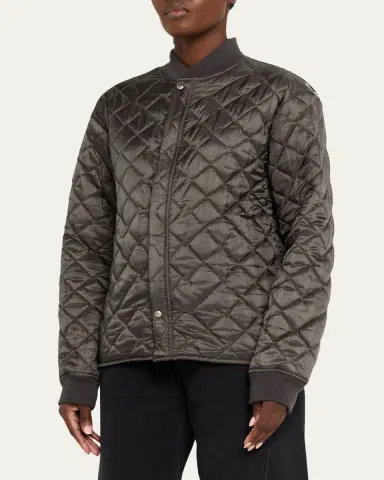 Maison Margiela Quilted Sweat Bomber Jacket | Thumbnail 4 Maison Margiela Quilted Sweat Bomber Jacket | Thumbnail 4