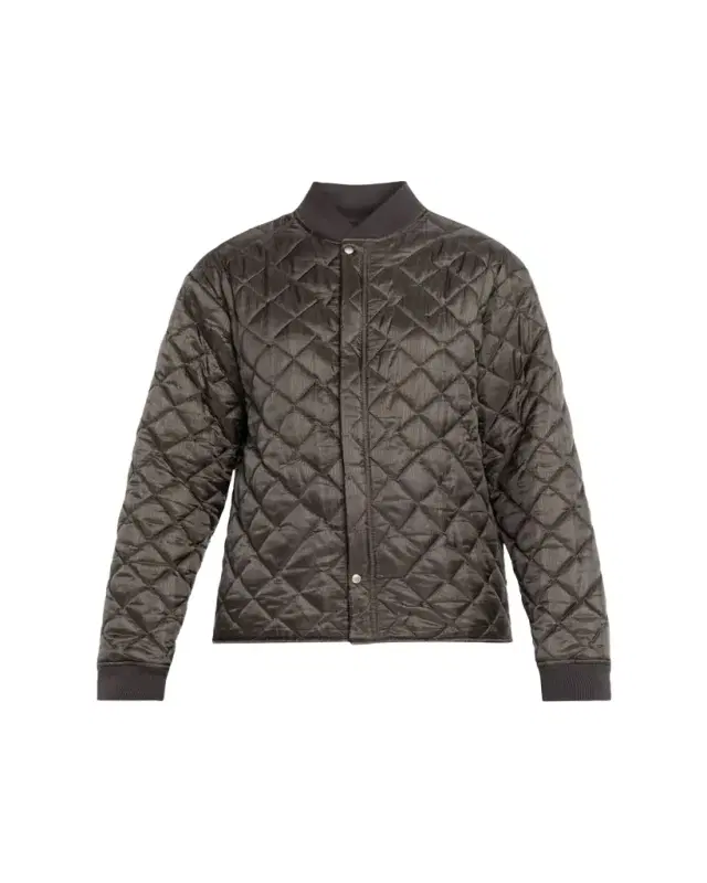 Quilted Sweat Bomber Jacket