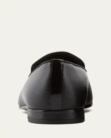 Giorgio Armani Men's Textured Leather Grosgrain-Trim Loafers | Thumbnail 3 Giorgio Armani Men's Textured Leather Grosgrain-Trim Loafers | Thumbnail 3