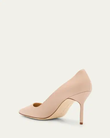 Manolo Blahnik 90mm BB Leather Pumps | Thumbnail 4