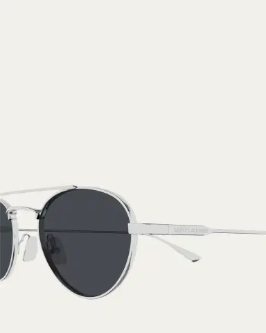 Saint Laurent 51mm Metal Aviator Sunglasses | Thumbnail 3 Saint Laurent 51mm Metal Aviator Sunglasses | Thumbnail 3