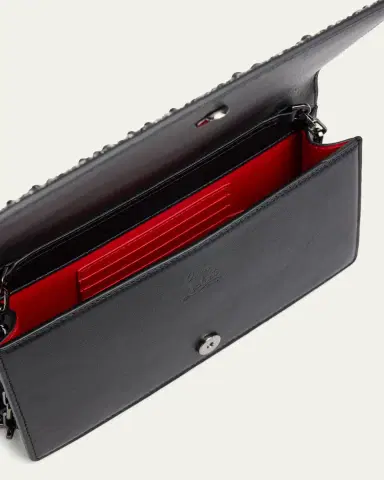 Christian Louboutin Bettina Bead-Encrusted Leather Clutch Bag | Thumbnail 4
