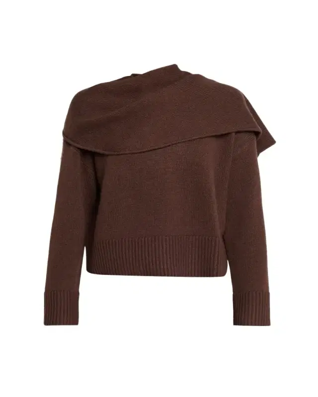 SIMKHAI Elson Cashmere-Blend Scarf Sweater