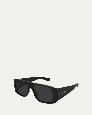 Saint Laurent 57mm Acetate Semi-Shield Sunglasses | Thumbnail 2 Saint Laurent 57mm Acetate Semi-Shield Sunglasses | Thumbnail 2