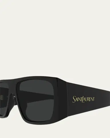Saint Laurent 57mm Acetate Semi-Shield Sunglasses | Thumbnail 3 Saint Laurent 57mm Acetate Semi-Shield Sunglasses | Thumbnail 3