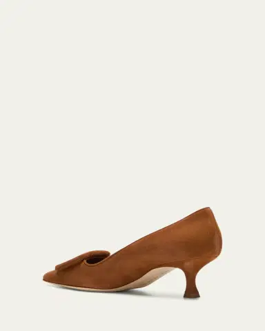 Manolo Blahnik Maysale Suede Buckle Pumps | Thumbnail 8 Manolo Blahnik Maysale Suede Buckle Pumps | Thumbnail 8