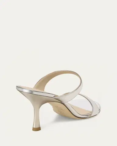 Stuart Weitzman Nudist Metallic Leather Slide Sandals | Thumbnail 3 Stuart Weitzman Nudist Metallic Leather Slide Sandals | Thumbnail 3