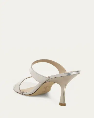 Stuart Weitzman Nudist Metallic Leather Slide Sandals | Thumbnail 4 Stuart Weitzman Nudist Metallic Leather Slide Sandals | Thumbnail 4