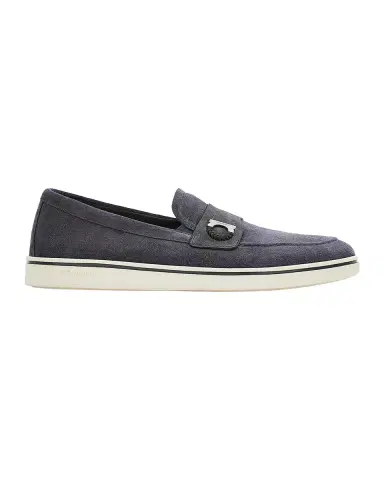 Ferragamo Men's Tancredi Suede Boat Shoe Loafers | Thumbnail 3