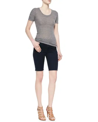 SPRWMN High-Waist Flare-Leg Cropped Leather Leggings | Thumbnail 11