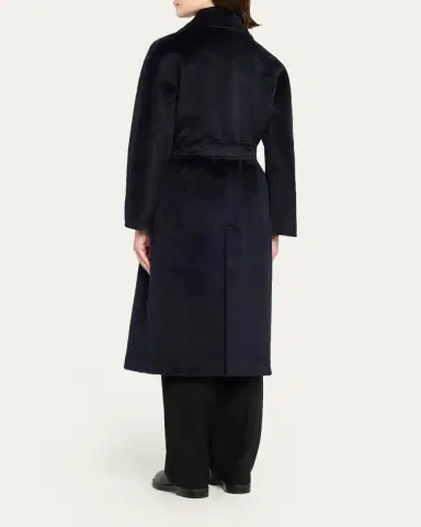 Cinzia Rocca Pressed Alpaca Wool Blend Wrap Coat | Thumbnail 3 Cinzia Rocca Pressed Alpaca Wool Blend Wrap Coat | Thumbnail 3