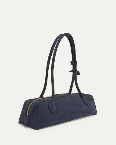 ALAÏA Le Teckel Medium Suede Shoulder Bag | Thumbnail 7 ALAÏA Le Teckel Medium Suede Shoulder Bag | Thumbnail 7