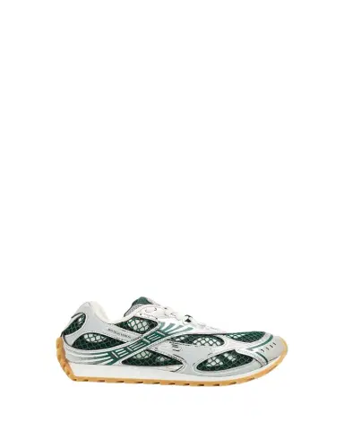 Bottega Veneta Women's Orbit Metallic Net Runner Sneakers | Thumbnail 1