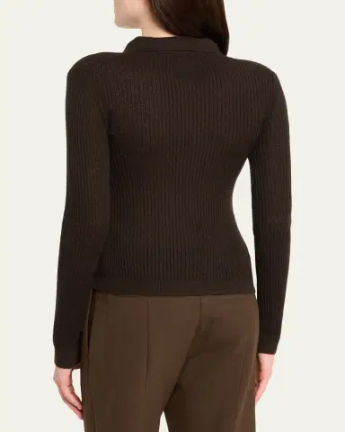 Guest in Residence Shrunken Long-Sleeve Cashmere Polo | Thumbnail 15 Guest in Residence Shrunken Long-Sleeve Cashmere Polo | Thumbnail 15