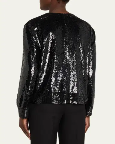 Ralph Lauren Collection Sharon Embellished Tulle Top | Thumbnail 3
