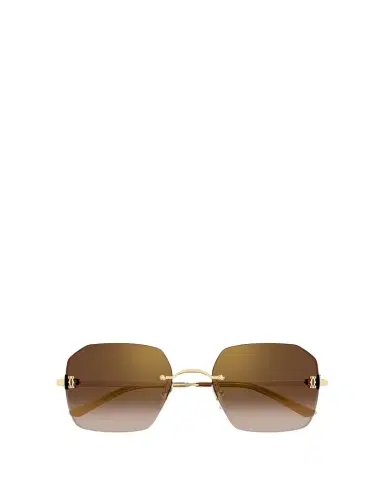 Cartier C de Rectangular Metal Sunglasses | Thumbnail 1