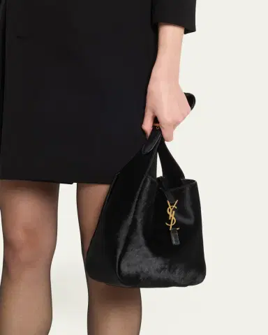 Saint Laurent Le 5 A 7 Small Shoulder Bag in Trimmed Calf Hair | Thumbnail 2