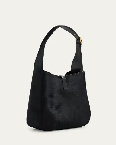 Saint Laurent Le 5 A 7 Small Shoulder Bag in Trimmed Calf Hair | Thumbnail 3
