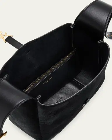 Saint Laurent Le 5 A 7 Small Shoulder Bag in Trimmed Calf Hair | Thumbnail 4