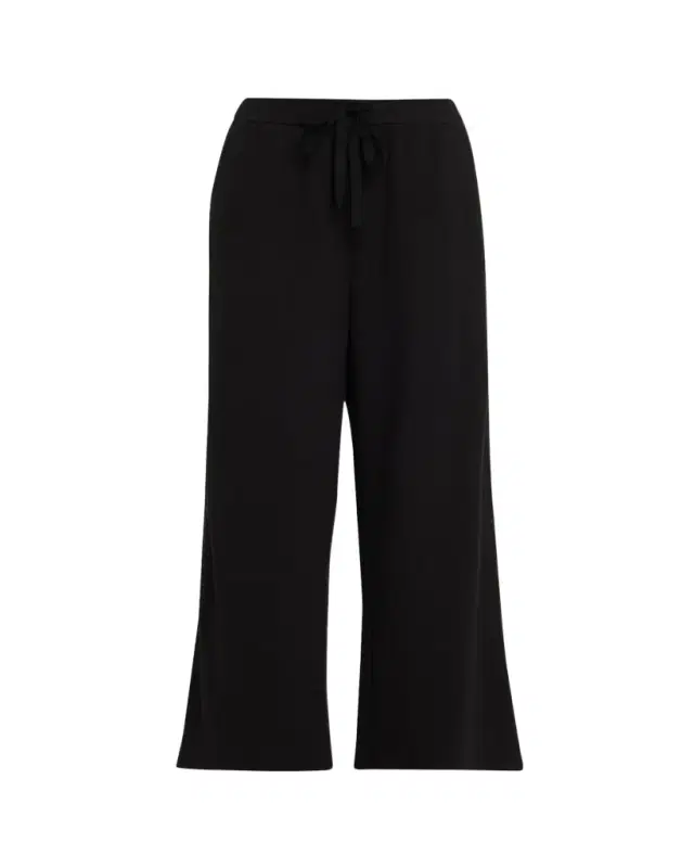 Straight-Leg Waffle Double Knit Pants