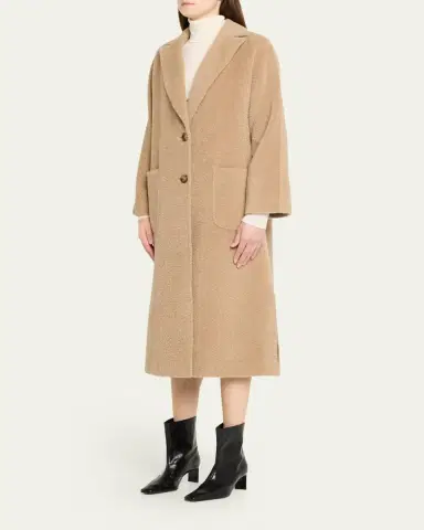Cinzia Rocca Long Notch Collar Coat | Thumbnail 4 Cinzia Rocca Long Notch Collar Coat | Thumbnail 4