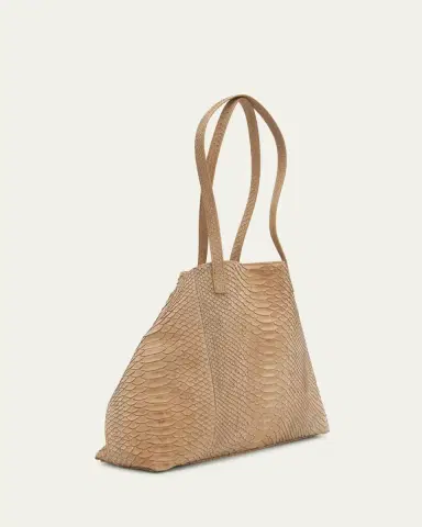 Akris Ai Medium Snakeskin Suede Shoulder Bag | Thumbnail 3 Akris Ai Medium Snakeskin Suede Shoulder Bag | Thumbnail 3