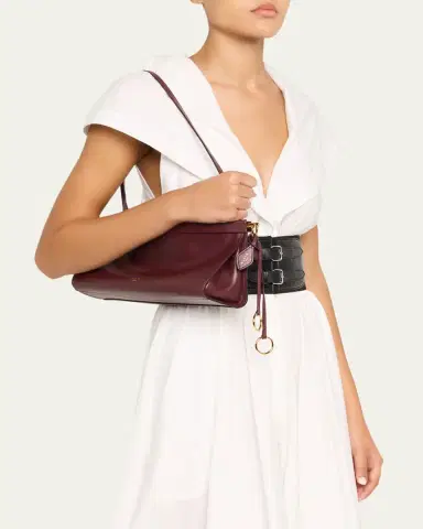 Alaïa Le Click Medium Shoulder Bag in Glossy Leather | Thumbnail 6 Alaïa Le Click Medium Shoulder Bag in Glossy Leather | Thumbnail 6