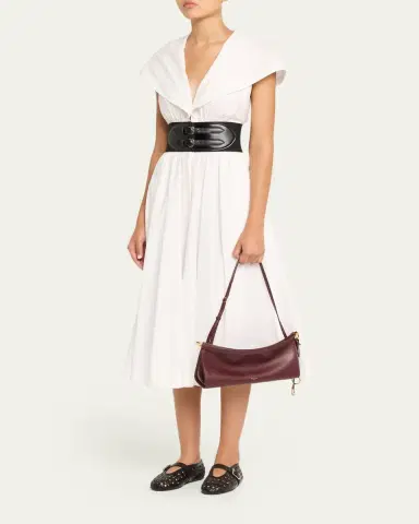 Alaïa Le Click Medium Shoulder Bag in Glossy Leather | Thumbnail 9 Alaïa Le Click Medium Shoulder Bag in Glossy Leather | Thumbnail 9